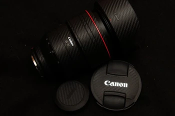 Pro CANON Canon EF24-70mm f/2.8 II objektiv Fotoaparátu Kůže Obtisk Protector Kabát Zábal těla Pouzdro 3M carbon fiber Premium Obtisk Kůže Obrázek
