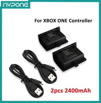 Pro Xbox jeden Bezdrátový Gamepad Záložní Baterie Pro XBOX ONE Ovladač Náhradní Bateria 2400mAh Dobíjecí Baterie 2ks Obrázek