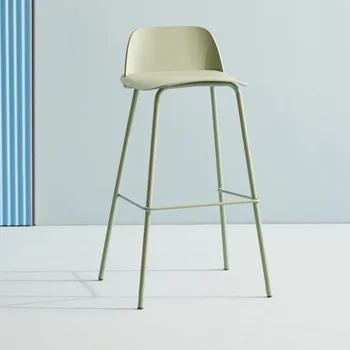Recepce Stojí Barové Židle Vysoká Luxusní Pult Značkové Barové Židle Ergonomické Nordic Taburete Cocina Kavárny Nábytek Obrázek