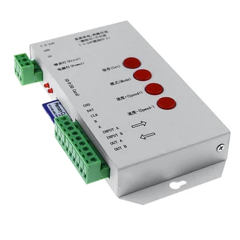 RGB LED Controller T1000S SD Kartu 2048Pixels Regulátor Pro WS2801 WS2811 WS2812B SK6812 LPD6803 DC5-24V Maloobchodní Obrázek