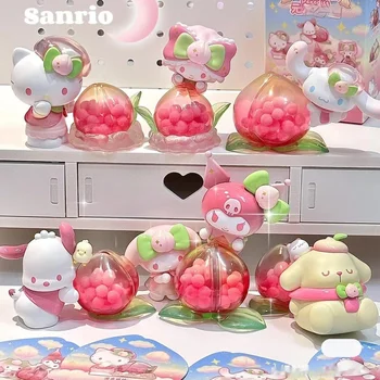 Sanrio Vitality Peach Paradise Série Blind Box Pvc Hello Kitty Cinnamoroll Figurka Kawaii Sběratelské Hračky Pro Dívky Vánoční Obrázek