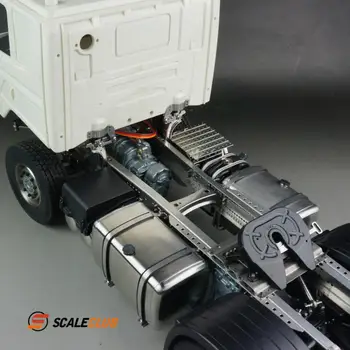 Scaleclub Model 1/14 Pro Scania 4x2 4x4 Přívěs Podvozek Full Metal Pro Tamiya Lesu Pro Muže Actros Volvo Auto Díly Obrázek
