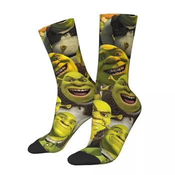 Shrek Ponožky Harajuku Super Soft Punčochy Celou Sezónu Ponožky Příslušenství pro Unisex Dárek Obrázek