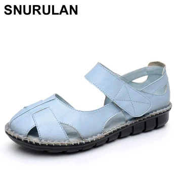 SNURULANMother sandály ženy středního věku, v létě nový soft-dna módní sandály ležérní, pohodlné non-slipladies sandály E137 Obrázek