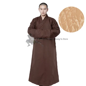 Teplé Buddhistické Roucho Shaolin Mnich Šaty Kung fu Uniforma Wushu Bojových umění Meditace Oblek Obrázek