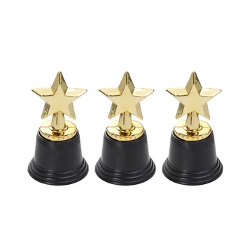 Toyvian Vánoční Dárky Mini Star Award Trophy Pack 12 Hromadné Zlaté Trofeje, Děti, Party Laskavosti Soutěže Slavnostní Ocenění Obrázek