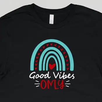 Tričko s Dobrými Vibrace Pouze design Obrázek