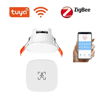 Tuya WiFi, Zigbee Smart Lidskou Přítomnost Snímače s Jas/Vzdálenost/Vztekat Detekce Mikrovlnná trouba Pohybový Senzor MmWave Radar Obrázek