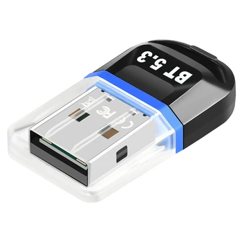USB Bluetooth 5.3 Adaptér USB Bluetooth Přijímač Podporuje Notebook PC Desktop Bluetooth Headset Příjem Vysílače Modrá Obrázek