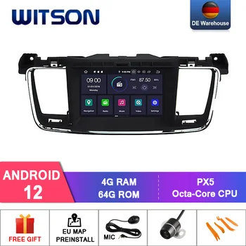 WITSON Android 12 Octa - core 4G+64G AUTO DVD PŘEHRÁVAČ Pro PEUGEOT 508 Bezdrátové Carplay dvd navigace gps car audio dotykový displej Obrázek