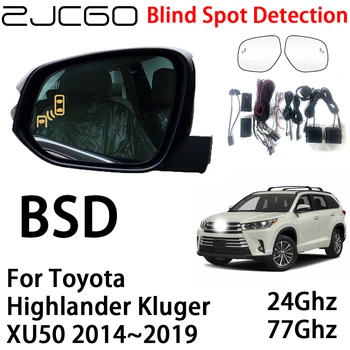 ZJCGO Auto BSD Radar Varovný Systém Blind Spot Detection Bezpečnost Jízdy Varování pro Toyota Highlander Klugerem XU50 2014~2019 Obrázek